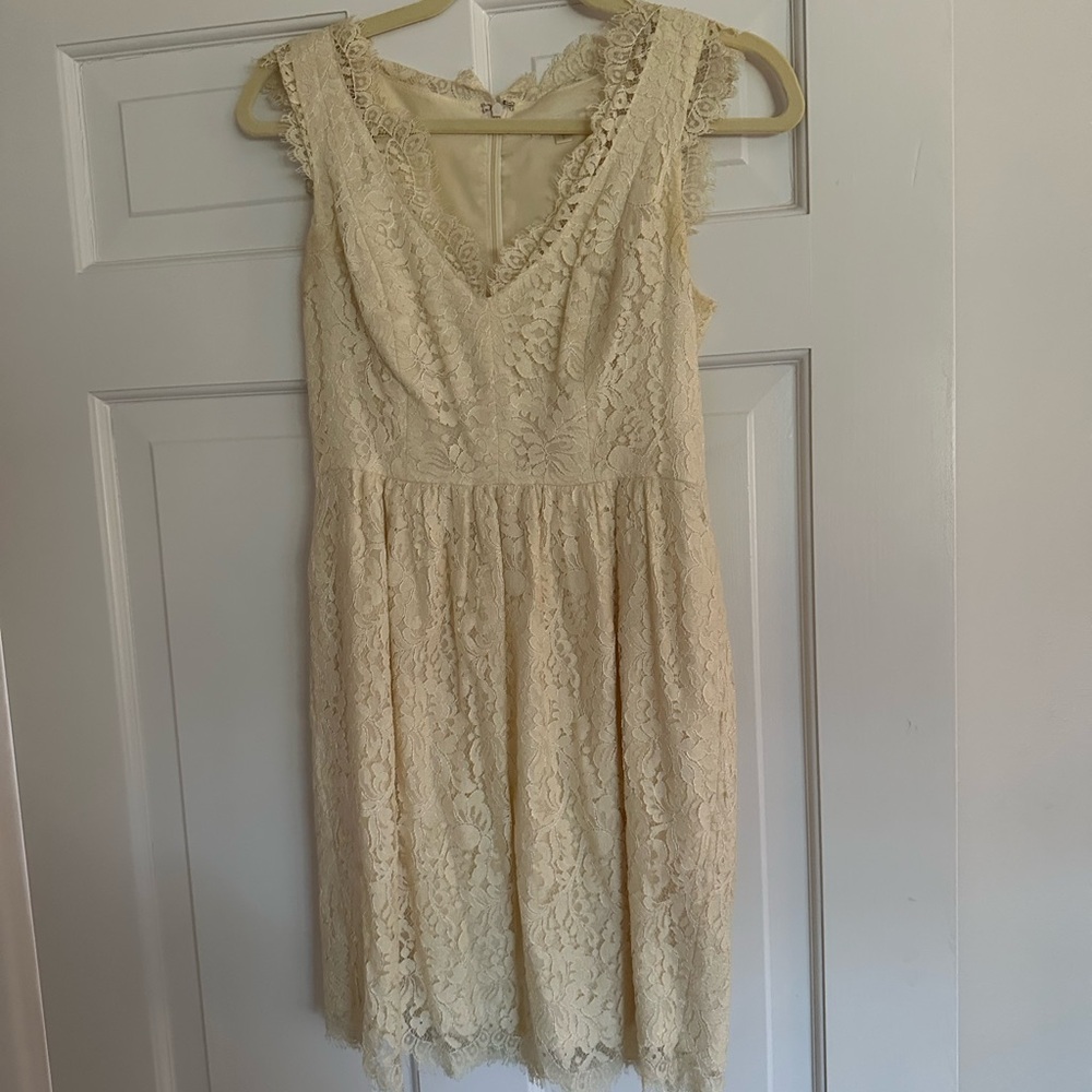 Shoshanna White Lace Dress